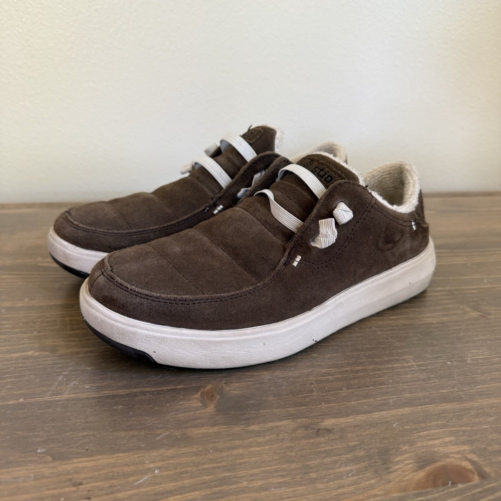 Stio Womens 7 Brown Suede Colter Low Slip On Sneakers Comfort Shoes